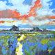Original art for sale at UGallery.com | View of the Marsh by Kip Decker | $1,775 | acrylic painting | 24' h x 24' w | thumbnail 1