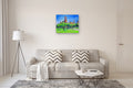 Original art for sale at UGallery.com | Smithsonian Castle in Washington DC, Noon by Suren Nersisyan | $850 | oil painting | 24' h x 30' w | thumbnail 4