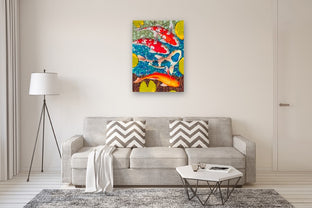 Koi Fun by Rick "Marlowe" Schneider |  In Room View of Artwork 