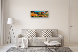 Summertime Rural Farm by Rebecca Klementovich |  In Room View of Artwork 