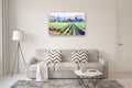 Original art for sale at UGallery.com | Vineyards, Early Summer Morning, California by Suren Nersisyan | $2,600 | oil painting | 30' h x 48' w | thumbnail 5