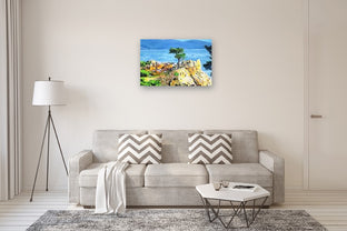 Costal Impressions - The Lone Cypress by John Jaster |  In Room View of Artwork 