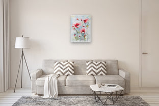 Dreamy Poppies VI by Karin Johannesson |  In Room View of Artwork 