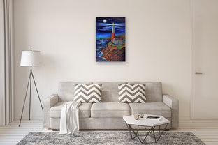 The Lighthouse by Kira Yustak |  In Room View of Artwork 