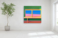 Original art for sale at UGallery.com | Window11 by Wenjie Jin | $4,700 | acrylic painting | 60' h x 60' w | thumbnail 5