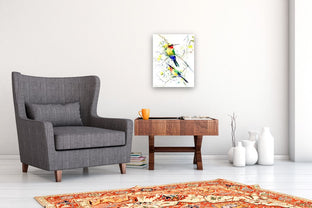 Bee Eaters and Acacia (African Bee Eaters) by Suren Nersisyan |  In Room View of Artwork 