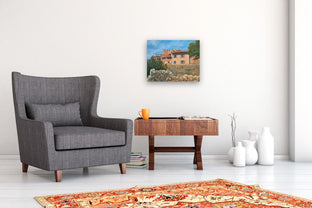 Village in the South of France by Karen d’Angeac Mihm |  In Room View of Artwork 