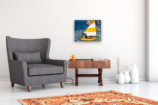 Reliable Sailboat by Jessica JH Roller |  In Room View of Artwork 