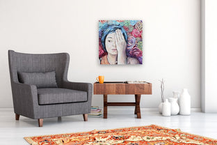 Head of Roses by Marie-Eve Champagne |  In Room View of Artwork 