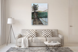 Bridge Over the River by Shela Goodman |  In Room View of Artwork 