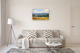 Poppy Field in Haute Provence by Elizabeth Garat |  In Room View of Artwork 