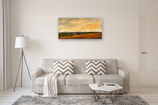 Ochre Field by Mandy Main |  In Room View of Artwork 