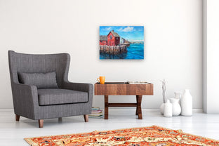 Summer in Rockport by Faye Vander Veer |  In Room View of Artwork 