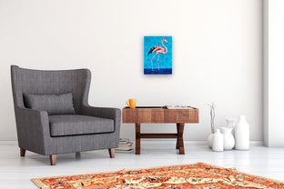 Flamingo by Alana Clumeck |  In Room View of Artwork 