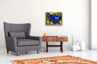 Blue Frog by Jessica JH Roller |  In Room View of Artwork 