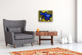 Original art for sale at UGallery.com | Blue Frog by Jessica JH Roller | $475 | acrylic painting | 16' h x 20' w | thumbnail 5