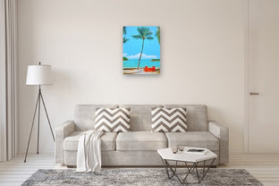 Dreaming of Palm Trees by John Jaster |  In Room View of Artwork 