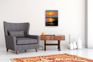 Sunset Reflections by Jose Luis Bermudez |  In Room View of Artwork 