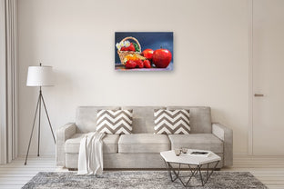 Apples and Strawberries by John Jaster |  In Room View of Artwork 