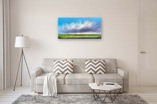 Horizon Marsh Clouds II by Nancy Hughes Miller |  In Room View of Artwork 