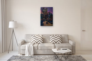 Twilight in New York, Flatiron Building by Suren Nersisyan |  In Room View of Artwork 