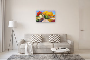 Fall and Old Farm House by Suren Nersisyan |  In Room View of Artwork 