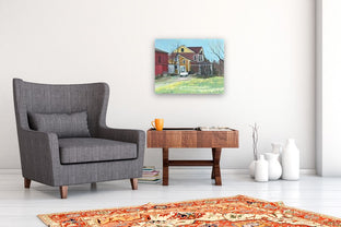 House and Barn by Brian McCarty |  In Room View of Artwork 