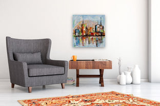 Skyline VII by Sharon Sieben |  In Room View of Artwork 