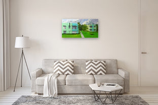 Green Apartments by Mitchell Freifeld |  In Room View of Artwork 