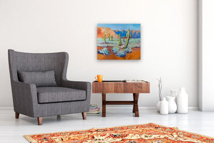 Arizona Desert Landscape, Cactuses by Suren Nersisyan |  In Room View of Artwork 