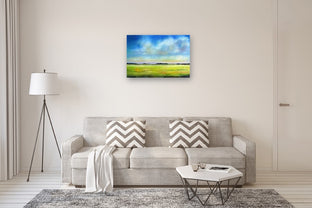 Afternoon Light, Waterway Marsh by Nancy Hughes Miller |  In Room View of Artwork 