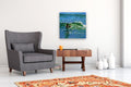 Original art for sale at UGallery.com | Timing the Waves by Onelio Marrero | $1,250 | oil painting | 24' h x 24' w | thumbnail 5