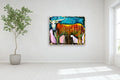 Original art for sale at UGallery.com | A Colorful Beast by Scott Dykema | $7,075 | mixed media artwork | 48' h x 60' w | thumbnail 5