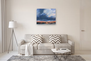 Evening Over Grady Lake by Ronda Waiksnis |  In Room View of Artwork 