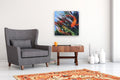 Original art for sale at UGallery.com | Interaction by Andres Lopez | $1,375 | oil painting | 24' h x 24' w | thumbnail 5