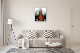 A Set of Silver Wings and a Silver Halo by Scott Dykema |  In Room View of Artwork 