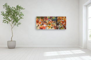 Autumn Mingle - Commission by Melissa Gannon |  In Room View of Artwork 