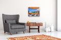 Original art for sale at UGallery.com | Orange Awning by Mitchell Freifeld | $475 | oil painting | 18' h x 22' w | thumbnail 5