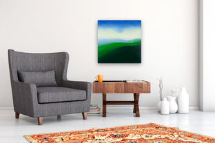 Green Hillside by Heidi Hybl |  In Room View of Artwork 