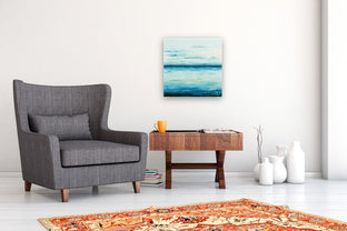 Ombre Horizon by Lisa Elley |  In Room View of Artwork 