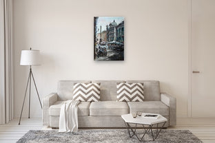 Fluid Piazza Navona by Maximilian Damico |  In Room View of Artwork 