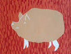 Original art for sale at UGallery.com | Pig by Andrea Krnetic Grbic | $650 | printmaking | 19.29' h x 13.58' w | thumbnail 4