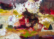 Original art for sale at UGallery.com | Date Night by Julia Hacker | $3,150 | mixed media artwork | 36' h x 48' w | thumbnail 1