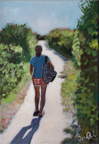 acrylic painting by Carey Parks titled Nature Walk