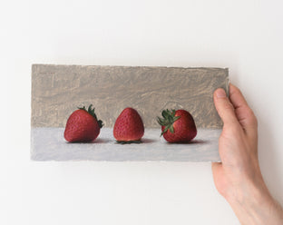 Three Strawberries by Daniel Caro |  Context View of Artwork 