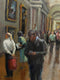 Original art for sale at UGallery.com | At the Louvre by Faye Vander Veer | $1,675 | oil painting | 16' h x 12' w | thumbnail 4