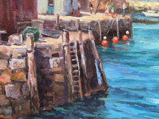 Summer in Rockport by Faye Vander Veer |   Closeup View of Artwork 