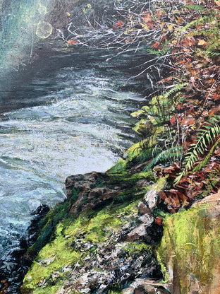 Porter Creek Falls, 4 by Henry Caserotti |   Closeup View of Artwork 