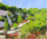 Original art for sale at UGallery.com | Going through Les Alpilles by Janet Dyer | $1,150 | acrylic painting | 20' h x 24' w | thumbnail 1