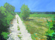 Original art for sale at UGallery.com | Path in Field, Provence by Janet Dyer | $975 | acrylic painting | 18' h x 24' w | thumbnail 1